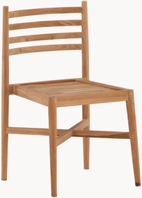 Sedia da pranzo da giardino impilabile in legno di teak Kenya