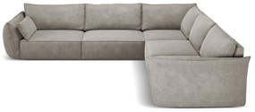 Divano angolare grigio chiaro (variabile) Vanda - Mazzini Sofas
