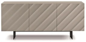 Madia in legno 180 cm 3 ante Tortora 2 piedini - KALLA