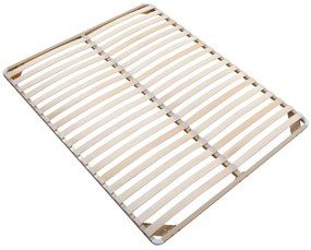 Telaio a doghe 160 x 200 cm Beige - 2x19 doghe - smontato senza piedi
