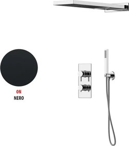 Kit incasso doccia Soffio c/GBOX nero