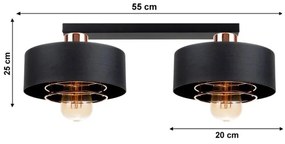 Lampadario a plafone VEST 2xE27/60W/230V