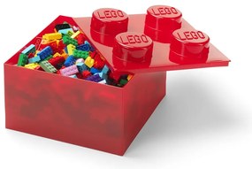 Scatola per bambini rossa in plastica 25x25x18 cm – LEGO®