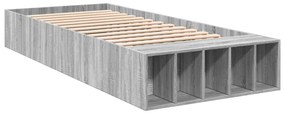 Giroletto grigio sonoma 90x190 cm in legno multistrato