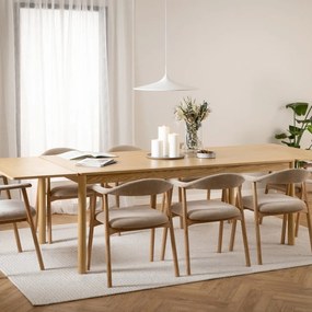Sedia da pranzo beige/di colore naturale Addi – Actona