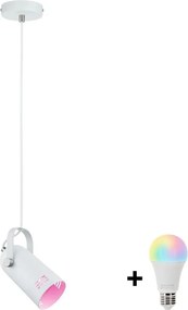 Paulmann 79767 - LED RGBW 1xE27/9W Lampada a sospensione su cavo LAVEA 230V bianco