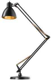 Archi T2 Lampada da Tavolo con Base Nero/Oro - NORDIC LIVING