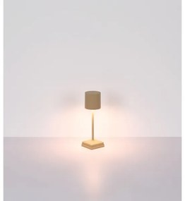 Globo 58487S - Lampada da tavolo ricaricabile a LED DIXON, dimmerabile con controllo touch, 1,5W/5V 2200 mAh beige