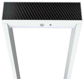 Paletto da giardino Solare Bianco con Sensore di Mov. 80cm serie VELA Colore Bianco Naturale 4.000K