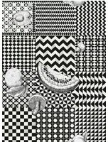 Cole & Son Tapete Frutta e Geometrico - Black/ White