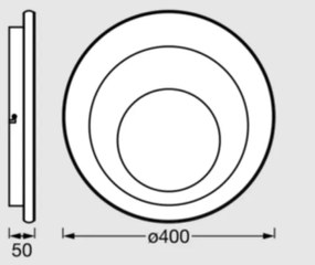 Osram - Plafoniera LED ORBIS SPIRAL LED/27W/230V Ø 40 cm bianca