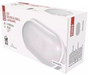 Plafoniera LED bianca 14,5x27 cm Qari - EMOS