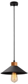 Lampada a sospensione su cavo MANAVGAT 1xE27/40W/230V nero/marrone