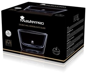 Ciotola per Mescolare Masterpro Barware Mixology Mare Trasparente Vetro Borosilicato (510 ml)