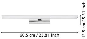 Eglo 900019 - LED RGBW Illuminazione specchio bagno dimmerabile 15,6W/230V IP44