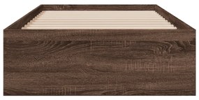 Giroletto cassetti rovere marrone 90x200 cm legno multistrato