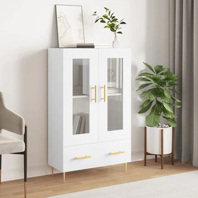 Credenza Bianca 69,5x31x115 Cm İn Legno Multistrato /