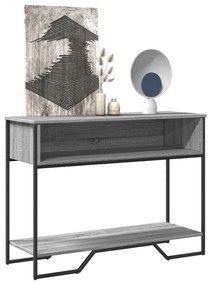 Tavolo Consolle Grigio Sonoma 100x35x74,5 Cm İn Truciolato /