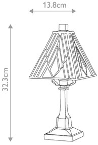 Elstead TF-ALDERLEY-TL-S - Lampada da tavolo Tiffany ALDERLEY 1xE14/40W/230V 32,3 cm