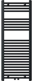 Novaservis - Scaldasalviette a scaletta per bagno 490W/230V 120x45 cm, nero, dritto