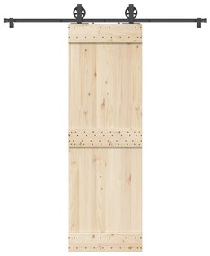 Kit Di Binari Per Porte Scorrevoli 183 Cm Acciaio Nero /
