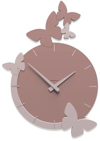 CalleaDesign Orologio Farfalle color rosa nuvola