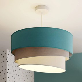 Duolla Lampada a sospensione Pastell Trio turchese/grigio/grigio chiaro