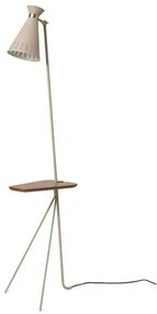 Cone Piantana w/Tavolo Pure Cashmere/Teak - Warm Nordic