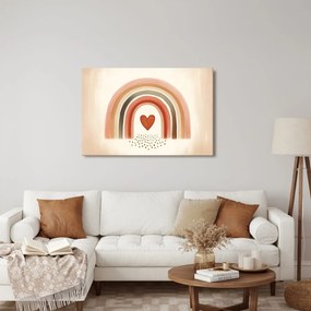 Quadro su tela – Tocco d’amore arcobaleno