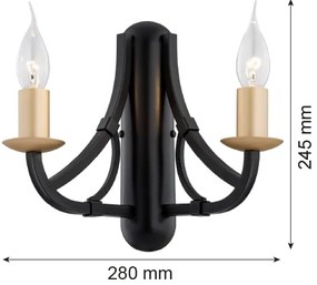 Argon 7181 - Applique LORENZO 2xE14/7W/230V