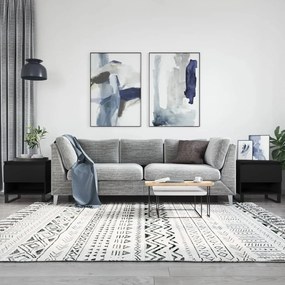 Tavolini Da Salotto 2 Pz Neri 50x46x50 Cm İn Legno Multistrato /
