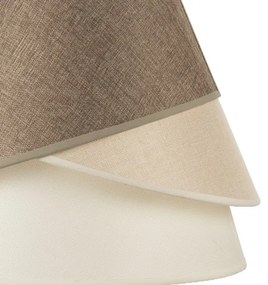 ONLI - Lampadario a cavo POLLON 1xE27/15W/230V marrone/crema/beige