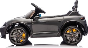 Macchina Elettrica per Bambini Porsche Taycan Turbo S 12V con Telecomando Bluetooth Luci LED e Tappetini Nero...