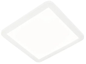Plafoniera bianca 30 cm con LED dimmerabile a 3 step IP44 - Steve