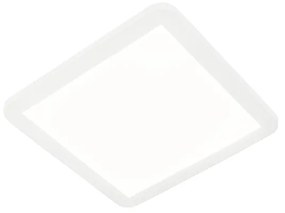 Plafoniera quadrata bianca 30cm dimmerabile LED 3 stati IP44 - STEVE