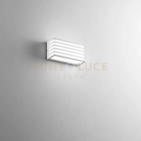 Applique led 12w dukrot strut.alluminio diffus.pc bianco ip54 cct 3...