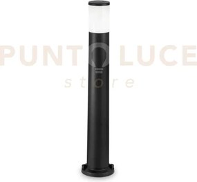 Atena paletto h.80cm 1 luce attacco e27 ip55 nero