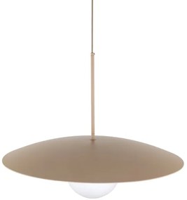 Lampadario a sospensione con filo SLATE 1xE27/15W/230V diametro 65 cm beige
