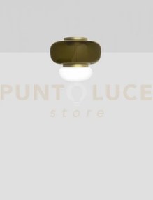 Faro  lampada da soffitto p verde antico bianco ottone verniciato l...