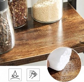 Mensola portaoggetti MARGE marrone/nero