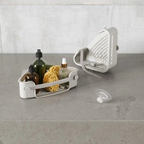 Mensola angolare grigia autoportante per bagno in plastica riciclata Flex Adhesive - Umbra