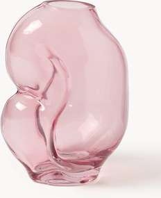 Vaso in vetro fatto a mano Gleam, Alt. 18 cm
