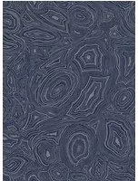 Tapete Malachite von Cole and Son - Royal Blue and Silver