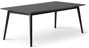 Tavolo da pranzo pieghevole nero con piano nero 100x210 cm Meza - Hammel Furniture