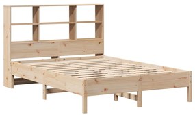 Letto libreria senza materasso 140x200 cm in legno di pino