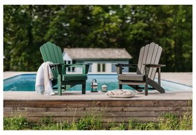 Sedia da giardino in plastica marrone Adirondack – Bonami Selection
