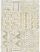 Nina Campbell Carta da parati Cloisters - Ochre/ Tobacco
