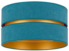 Duolla - Plafoniera DUO 1xE27/40W/230V diametro 40 cm turchese/oro