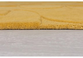 Tappeto giallo ocra in lana 60x230 cm Gigi - Flair Rugs