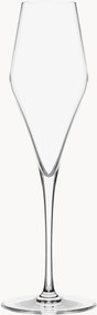 Set di 6 flute da champagne in vetro soffiato Q1